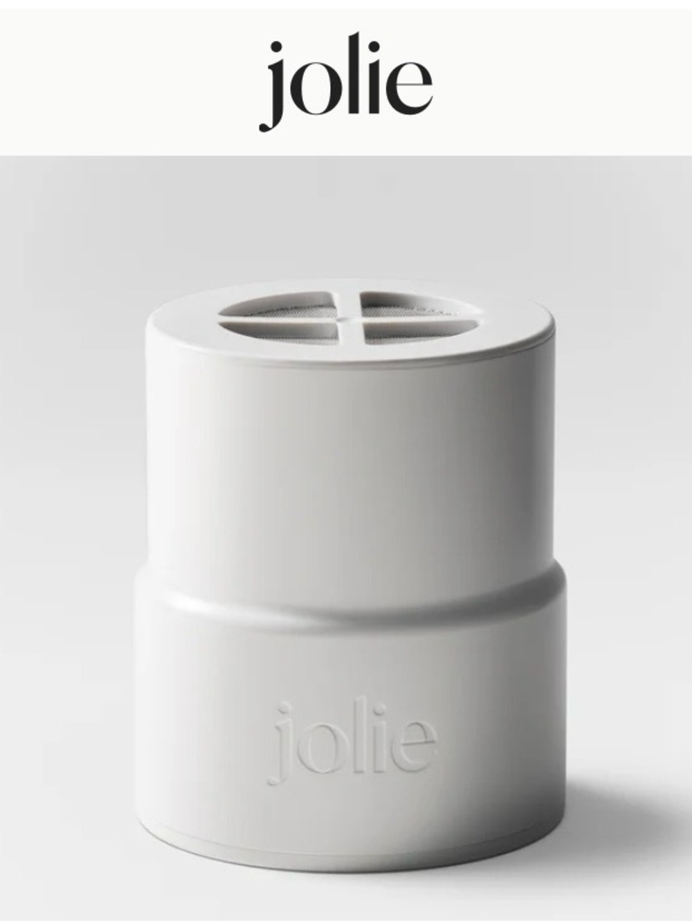 Jolie White Text Display Print